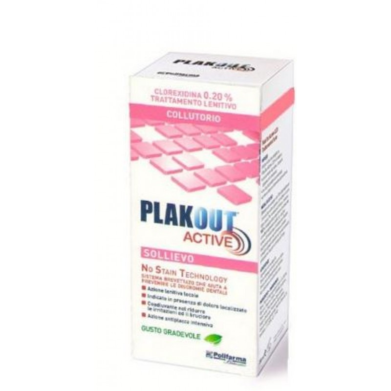 Plakout Active Sollievo Colluttorio Ad Azione Antiplacca Intensiva 200 ml