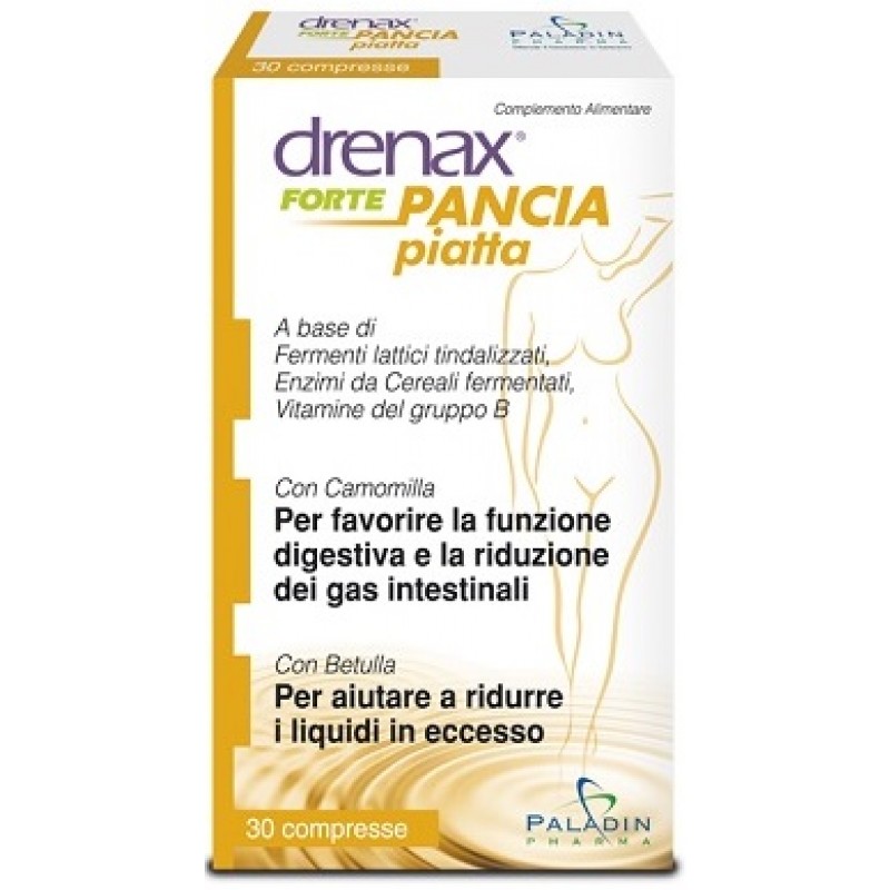 Drenax Forte Pancia Piatta Integratore Digestivo 30 Compresse