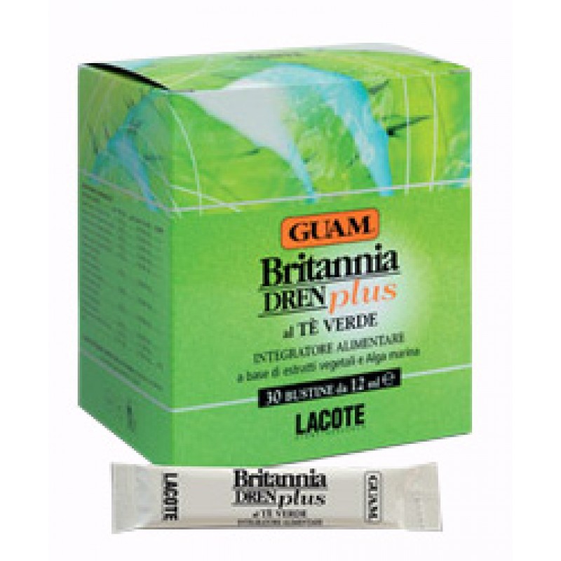 GUAM BRITANNIA DREN PLUS AL TE VERDE 30 BUSTINE DA 12 ML