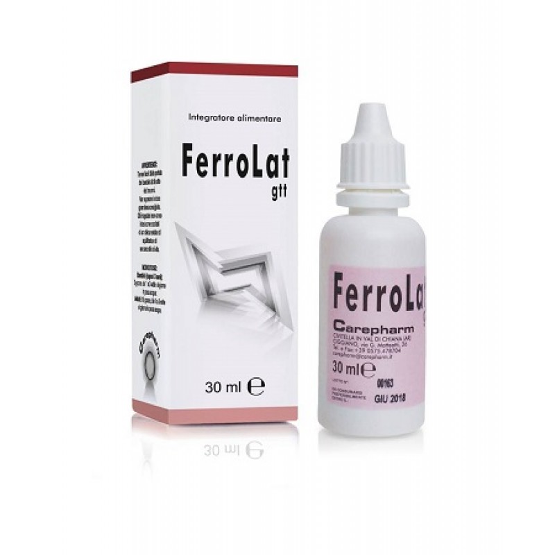 Carepharm Ferrolat Gocce Integratore per Bambini 30m