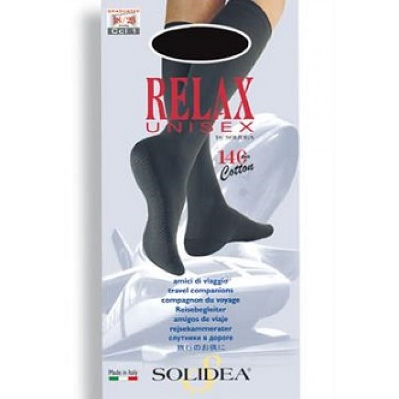Solidea Relax Unisex 140 DEN Gambaletto Compressivo Punta Chiusa Colore Naturale Taglia 2