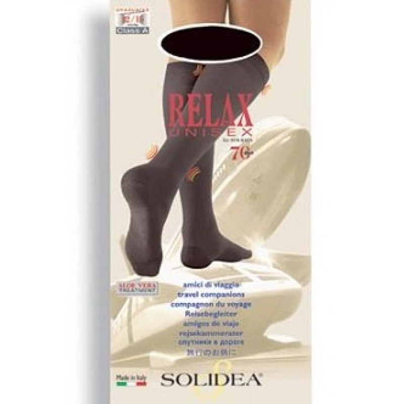 Solidea Relax Unisex 70 DEN Gambaletto Compressivo Colore Bordeaux Taglia 3