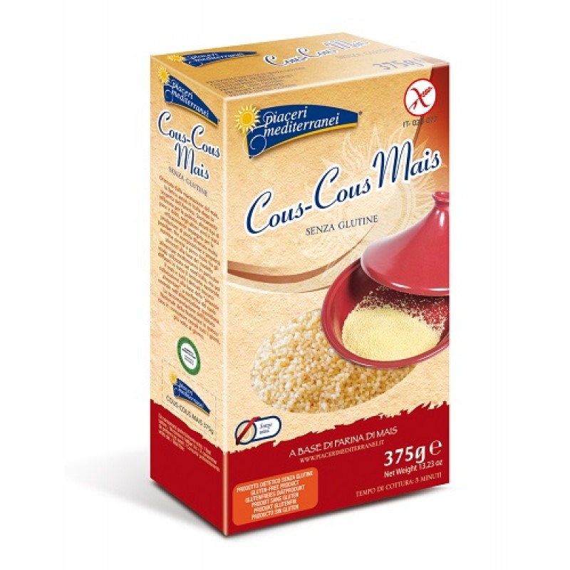 Piaceri Mediterranei Pasta di Mais Cous Cous Senza Glutine 375 g