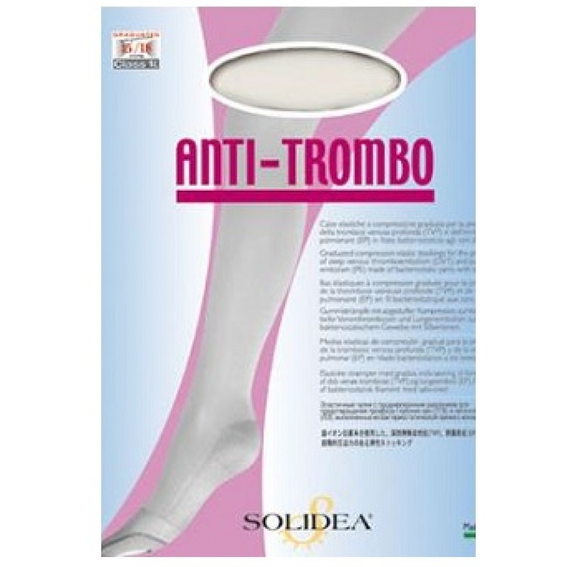 Solidea Anti Trombo Calza Compressiva Anti Trombosi Colore Naturale Taglia S