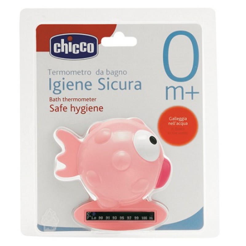 Chicco Termometro Da Bagno Pesce Rosa 0m+