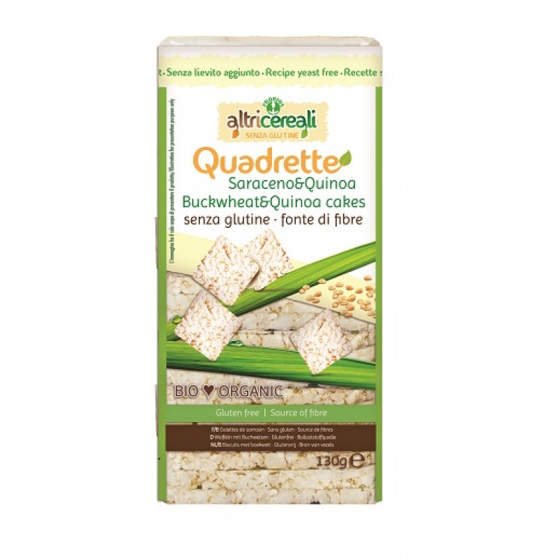 Altri Cereali Quadrette Al Grano Saraceno E Quinoa Biologico 130 g