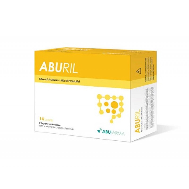 Aburil Integratore Di Fibre e Probiotici Lassativo 14 Bustine