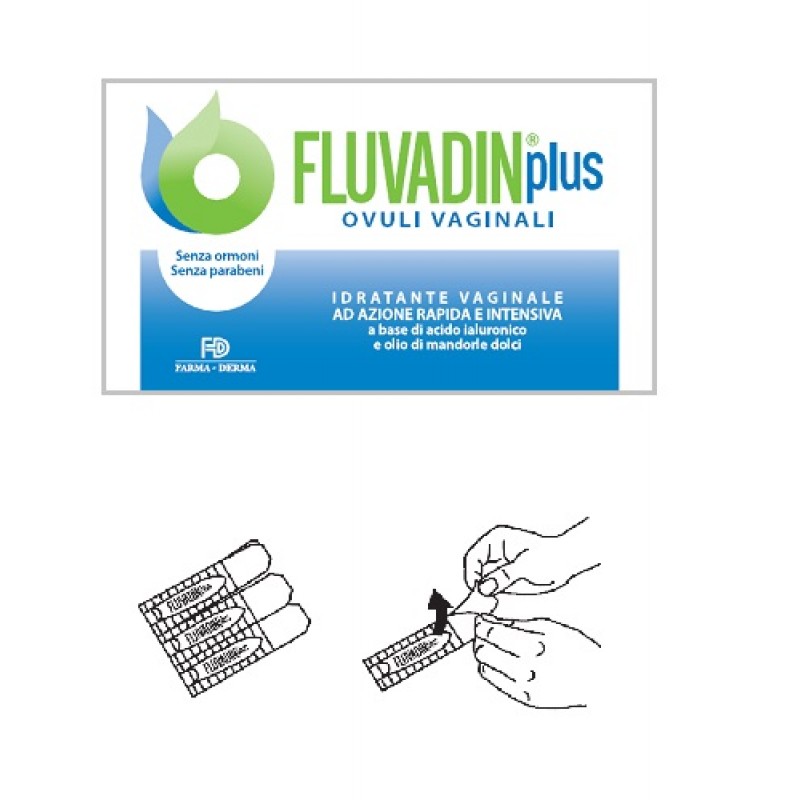 Fluvadin Plus Idratante Vaginale 10 Ovuli Vaginali
