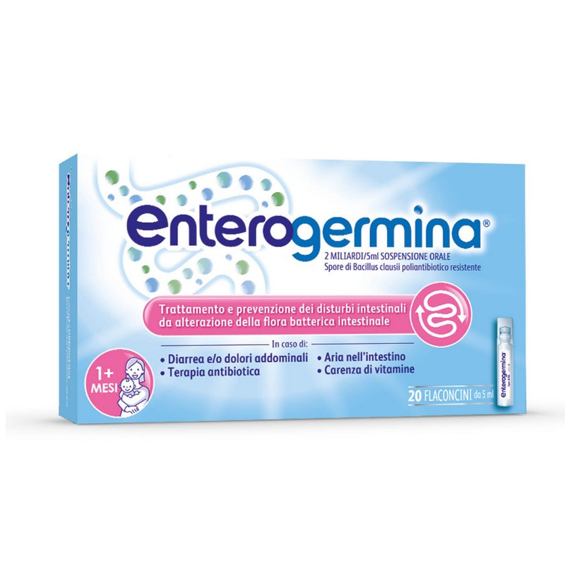 Enterogermina Sospensione Orale - 2 Miliardi - 20 Flaconcini - 5Ml
