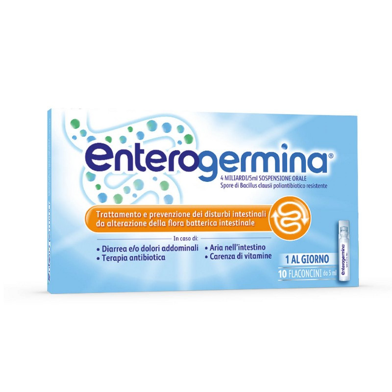 Enterogermina 4 Miliardi/5 ml - Sospensione Orale - 10 Flaconcini