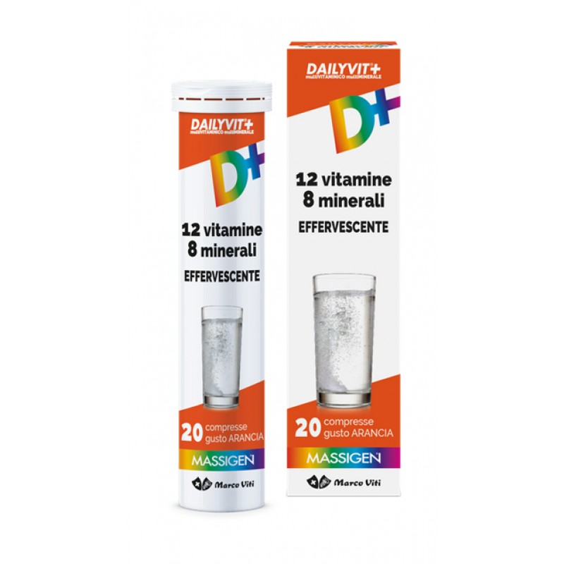 Dailyvit+ Effervescente Integratore Vitamine e Minerali 20 Compresse