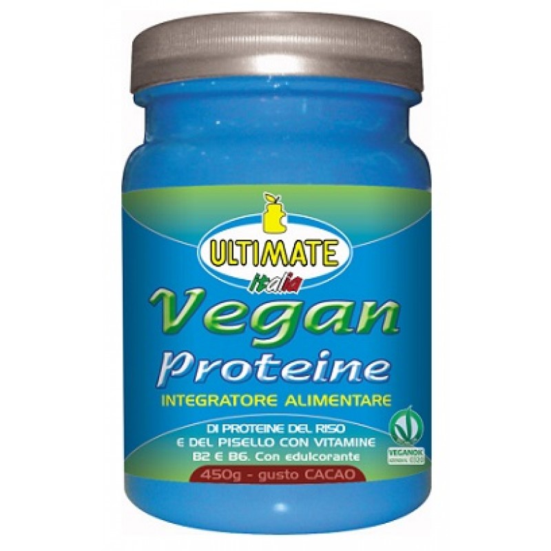 Ultimate Wellness Vegan Proteine Cacao Integratore Vegano Proteico 450 g