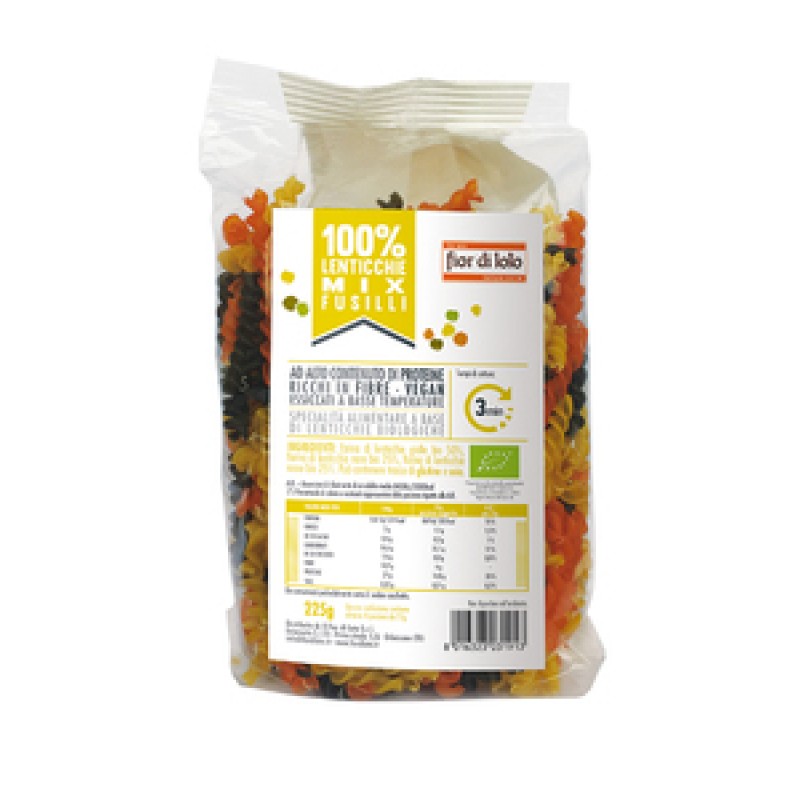 Fior Di Loto Fusilli Di Lenticchie Mix Bio 225 g