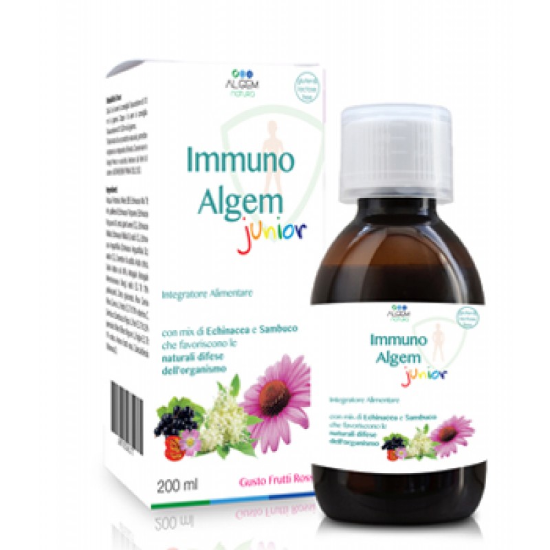 Algem Immuno Junior Integratore per le Difese Immunitarie 200 ml