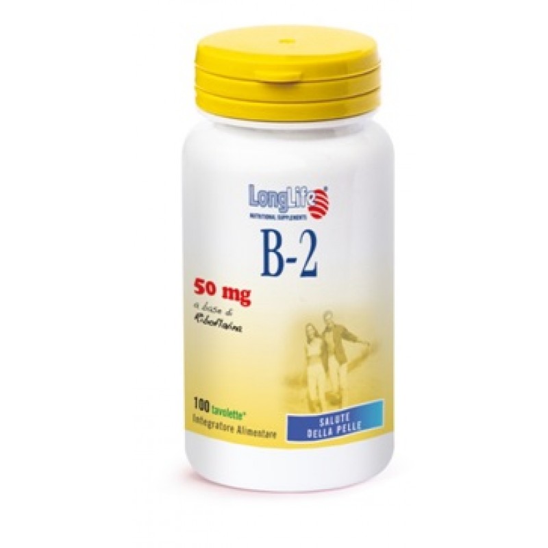 LongLife B2 50mg Integratore Vitaminico 100 Tavolette