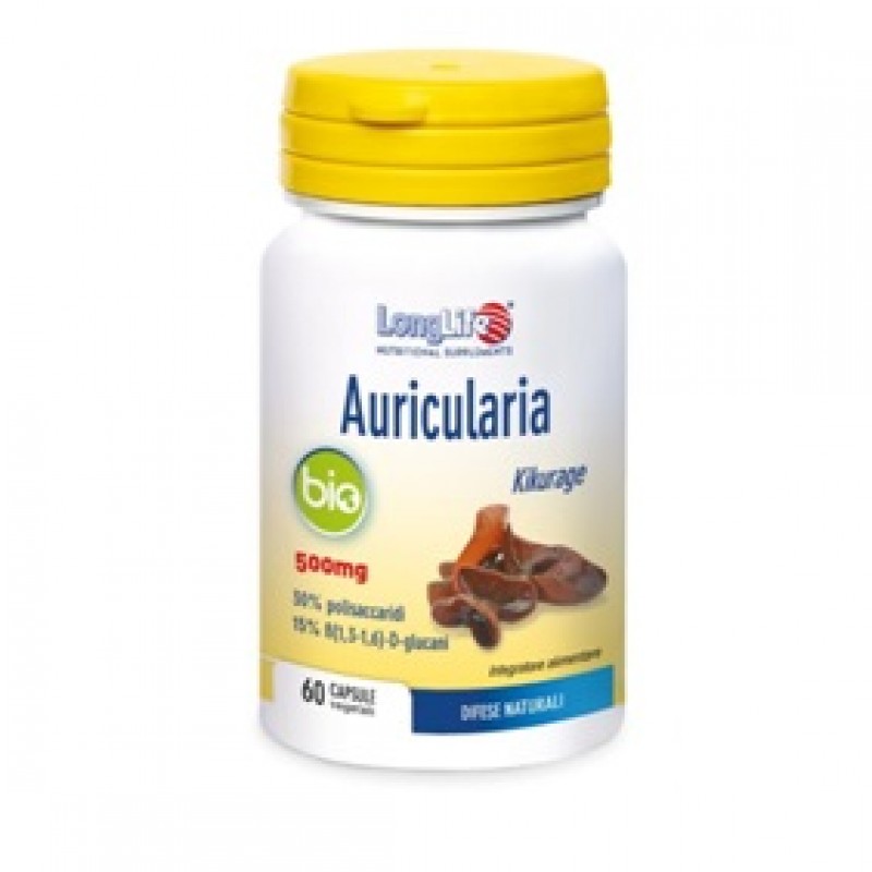 Longlife Auricularia Bio sistema immunitario 60 capsule vegetali