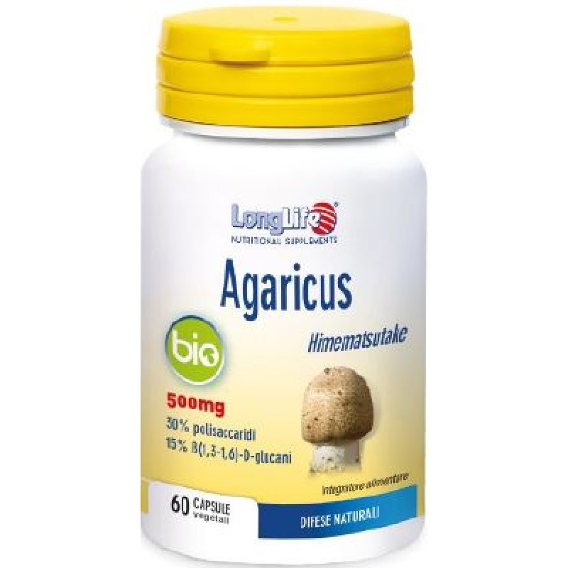 Longlife Agaricus Bio sistema immunitario 60 capsule vegetali