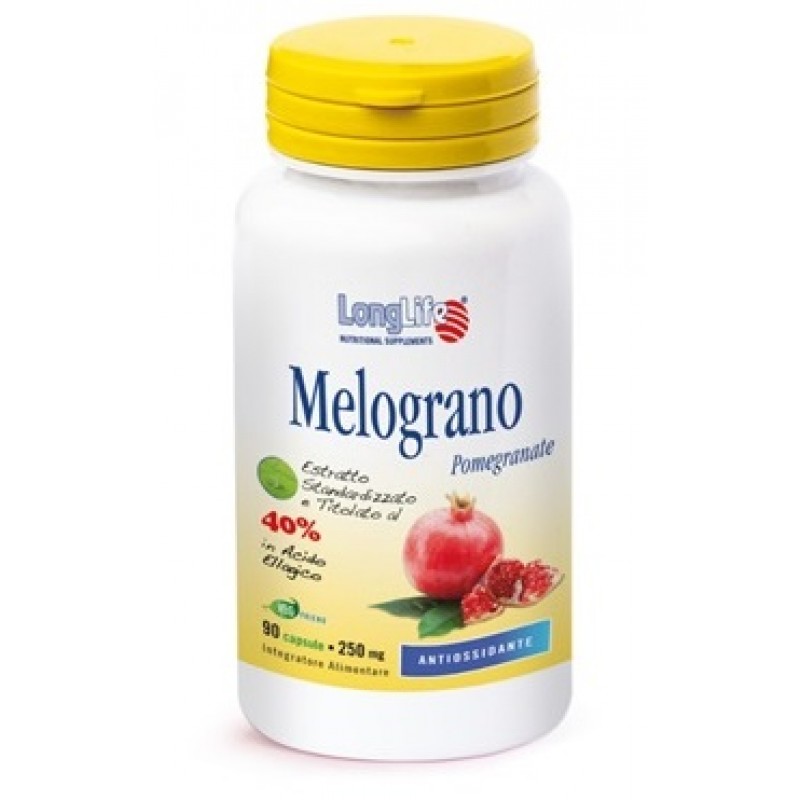 Longlife Melograno 40% Integratore Antiossidante 90 Capsule