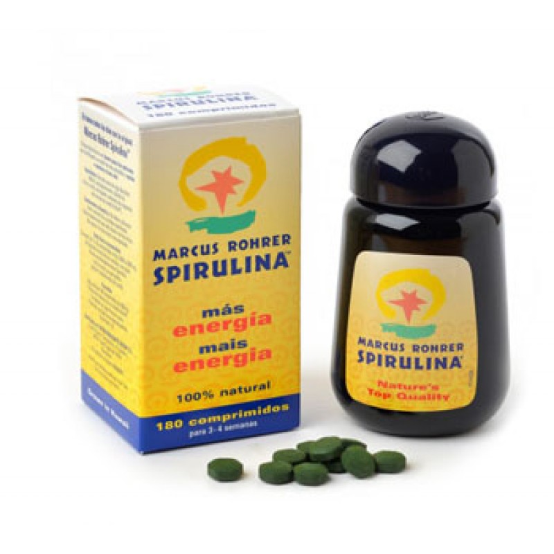 Marcus Rohrer Spirulina Energy & Immunity Integratore Ricostituente 180 Compresse