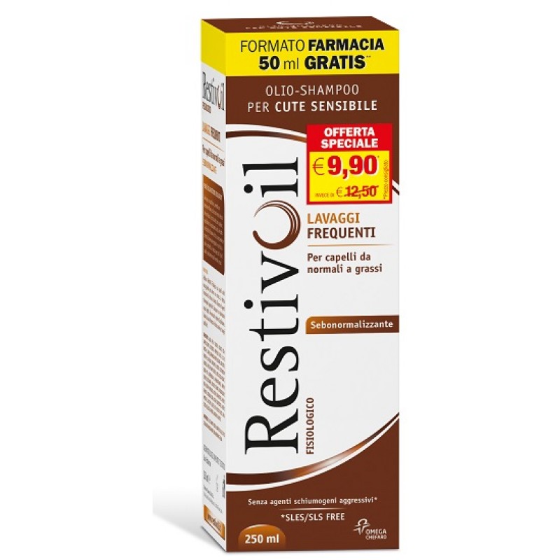RESTIVOIL FISIOLOGICO OLIO-SHAMPOO PER CUTE SENSIBILE 250 ML PROMO