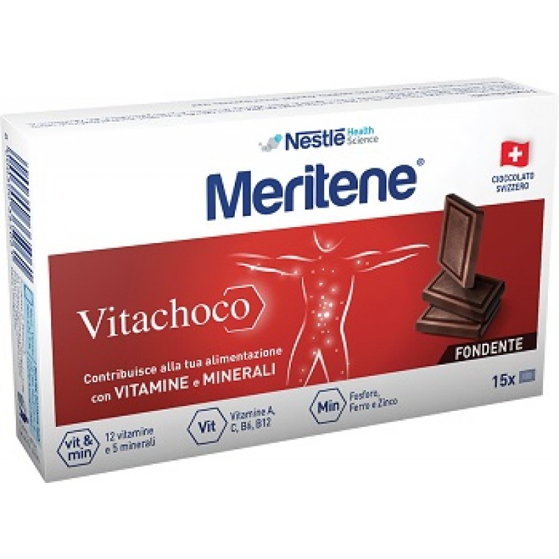 Meritene Vitachoco Fondente Integratore Multivitaminico 15 Cioccolatini