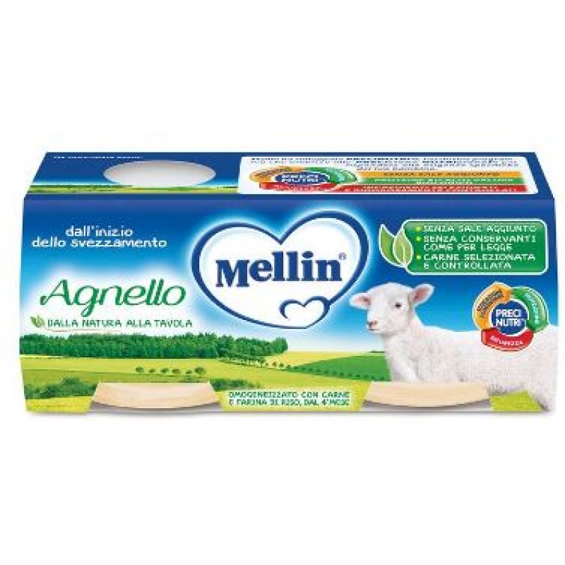 Mellin Omogeneizzato Di Agnello 2 x 120 g