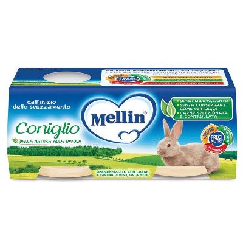 Mellin Omogeneizzato di Coniglio 2 x 80 g