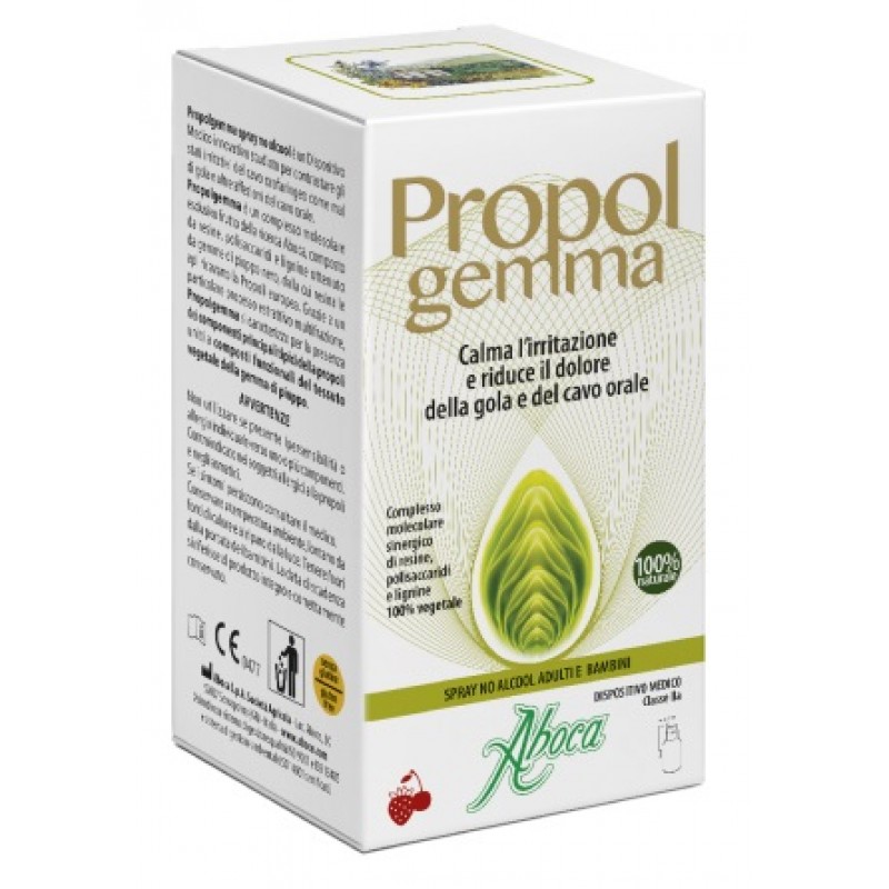 Aboca Propolgemma Spray No Alcool Adulti e Bambini 30 ml - DISPOSITIVO MEDICO Classe II a