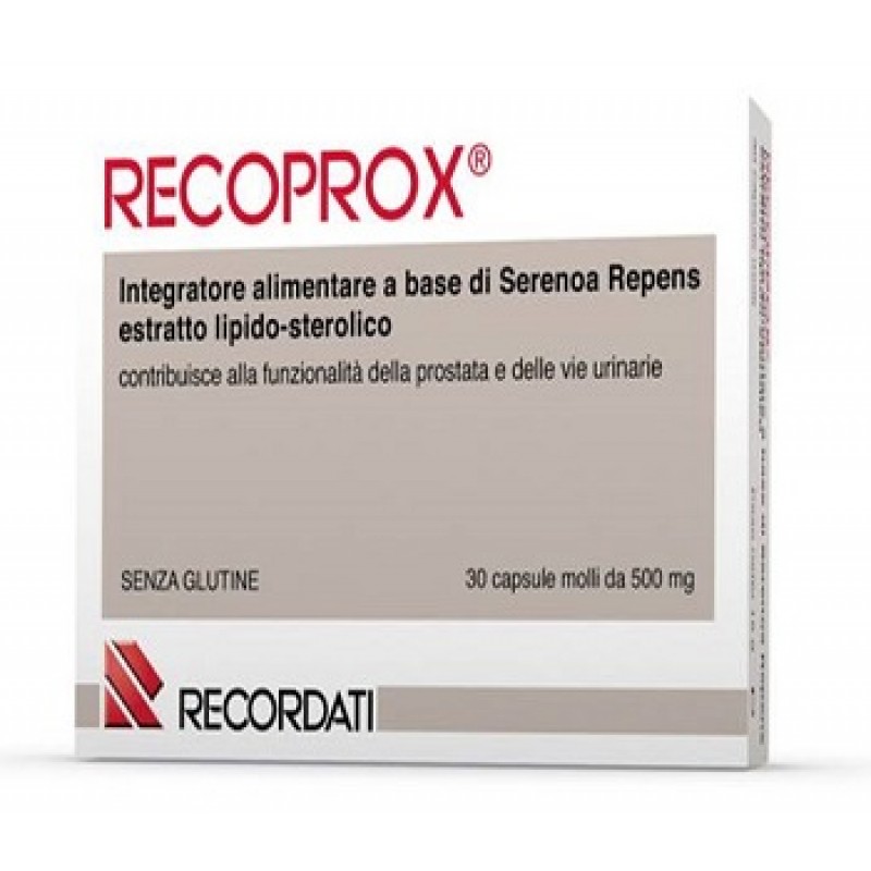 Recoprox Integratore Prostata e Vie Urinarie 30 Capsule Molli