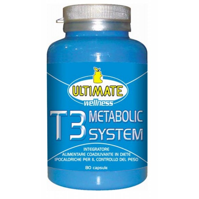 Ultimate Wellness T3 Metabolic System Integratore Dietetico 80 Capsule