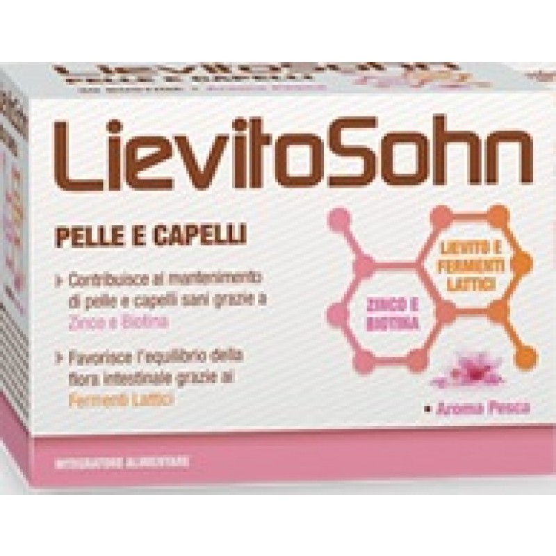 LievitoSohn Pelle e Capelli Integratore Con Fermenti Lattici 60 Compresse