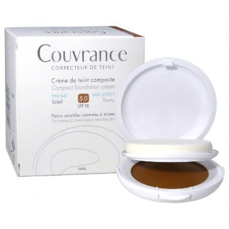 Avène Couvrance Crema Compatta Colorata Oil Free 05 Color Sole 9.5 g