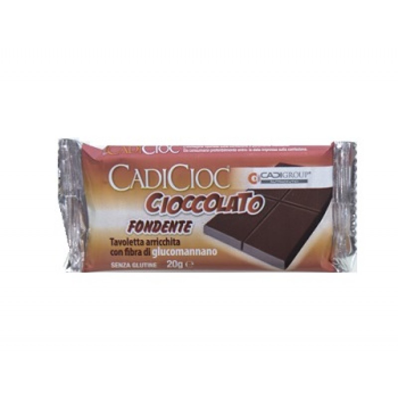 Cadicioc Barretta Di Cioccolato Fondente Con Glucomannano 20 g