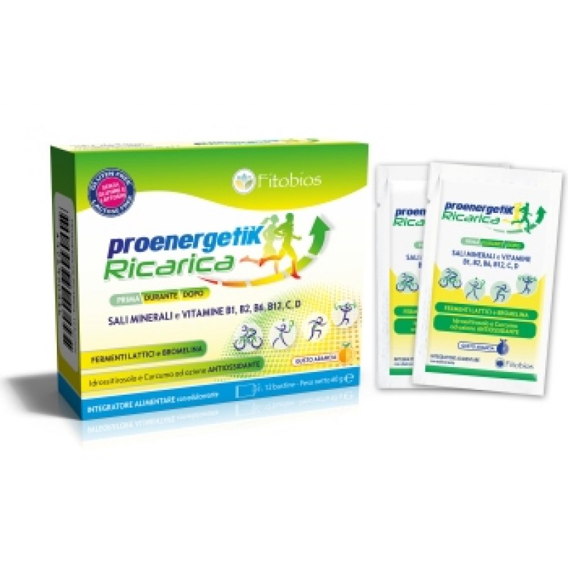 Fitobios Proenergetic Ricarica Integratore 12 Bustine