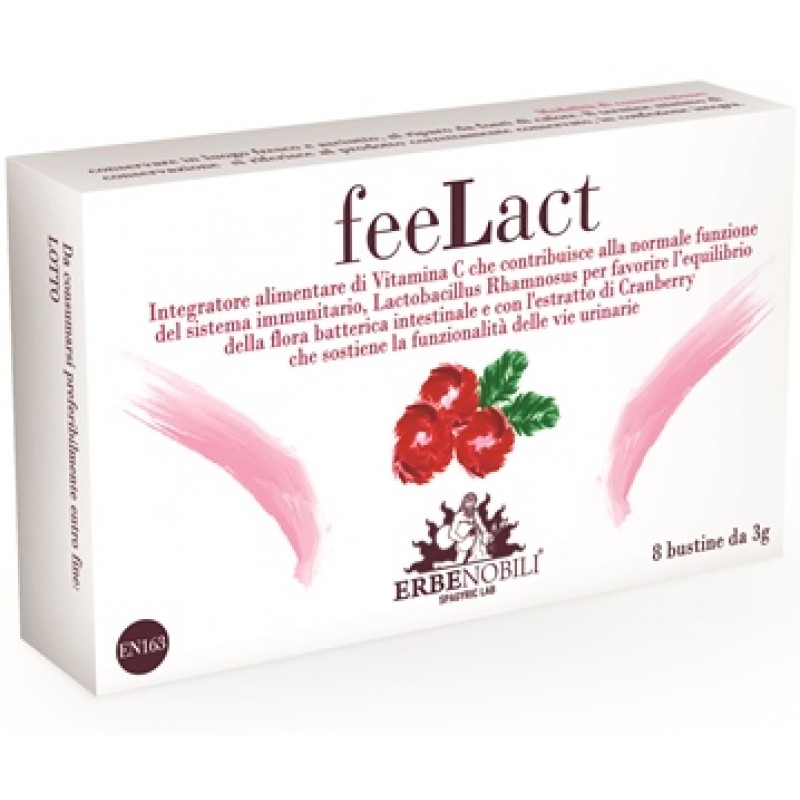 Erbenobili Feelact Integratore Sistema Immunitario 8 Bustine 3 g