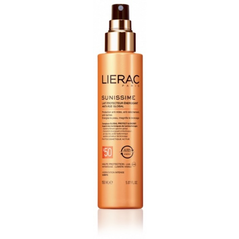 Lierac Sunissime Latte Solare Corpo SPF 50+ Antietà Globale 150 ml