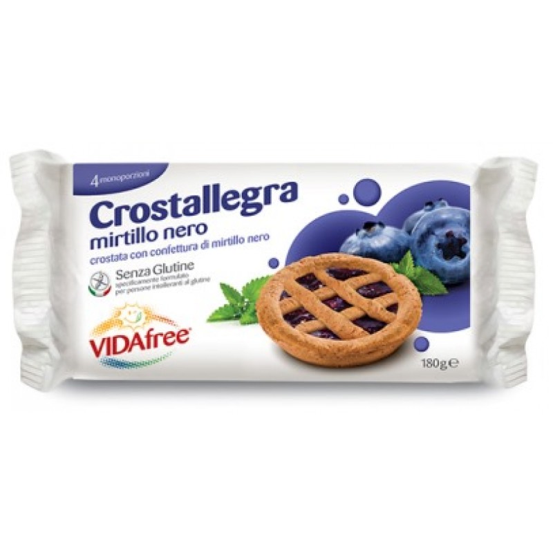 Vidafree Crostallegra Gusto Mirtillo Nero Senza Glutine 180 g
