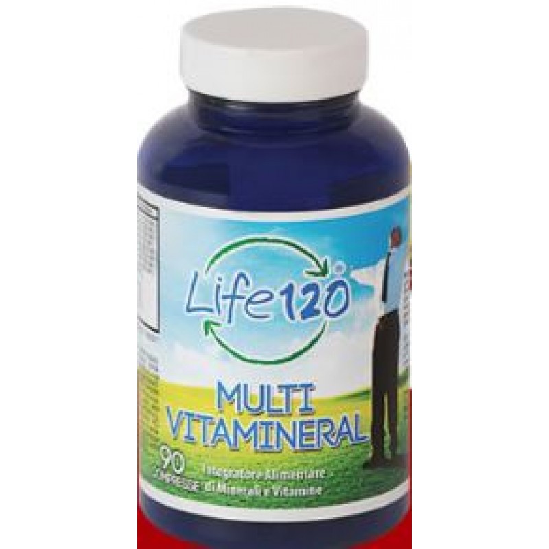 Life 120 Multivitamineral Integratore Alimentare Minerali e Vitamine 45 compresse