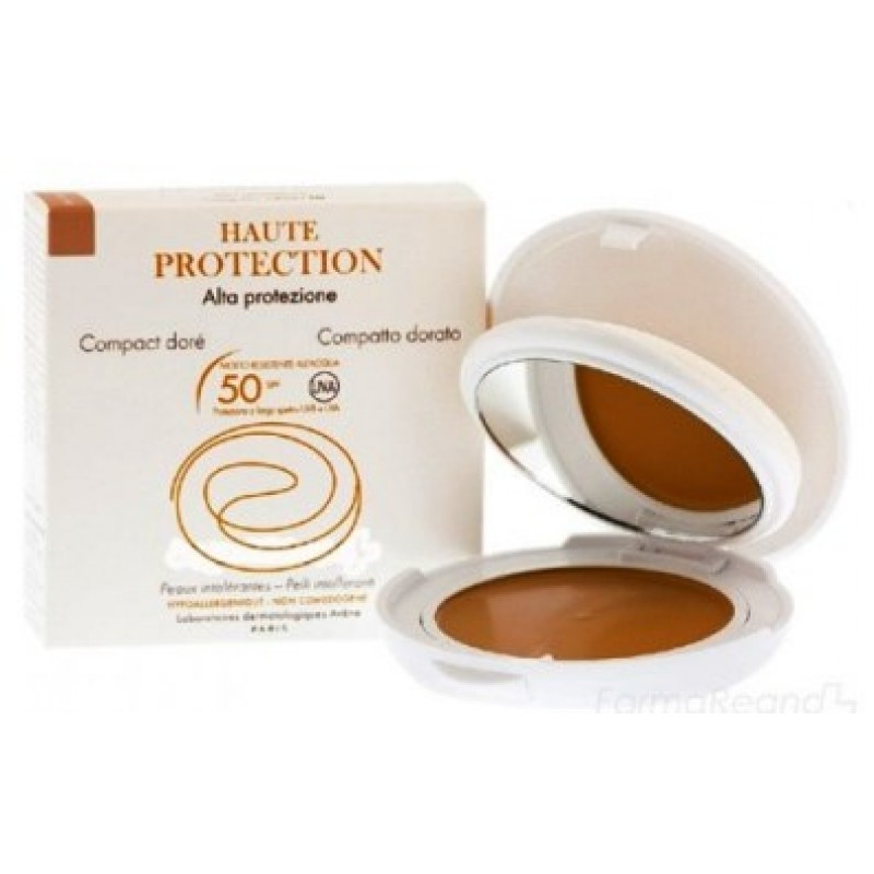 Avene Haute Protection Compatto Colorato SPF50 colore dorato