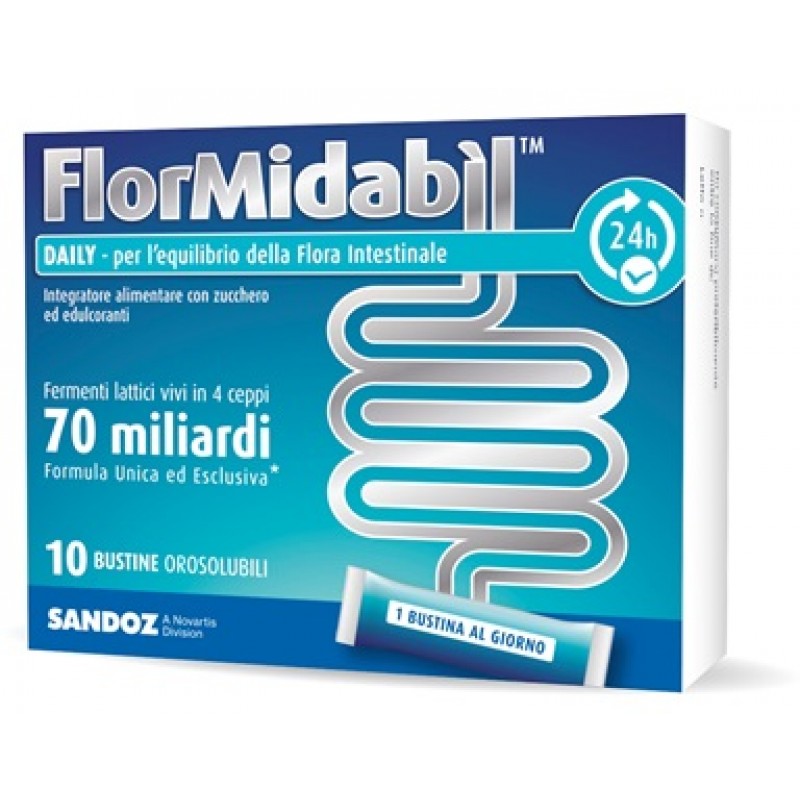 Flormidabil Daily - Integratore di fermenti lattici - 10 Capsule
