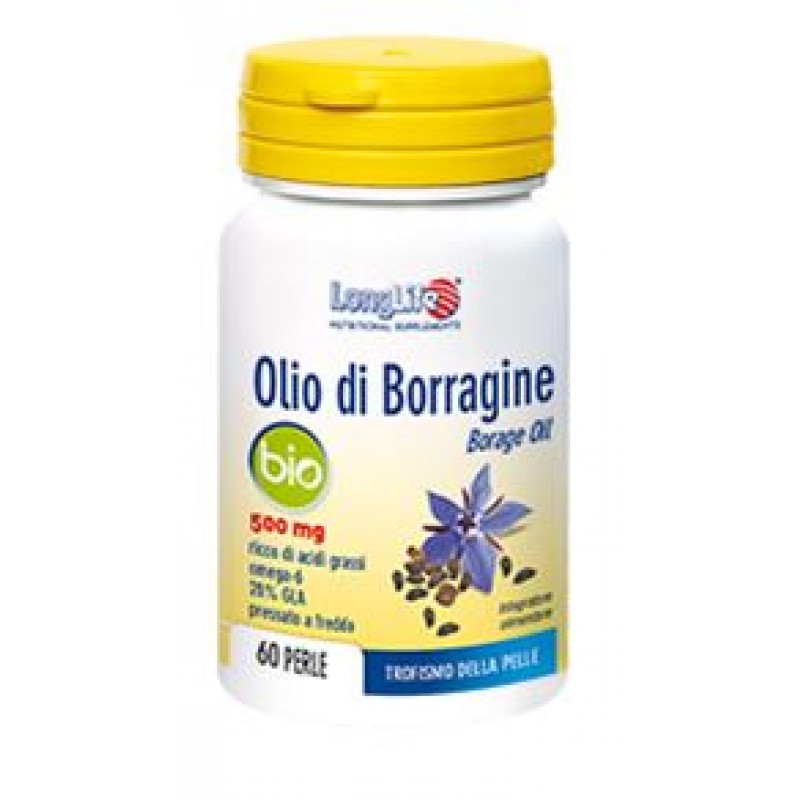 Longlife Integratore di Olio di Borragine 500 mg