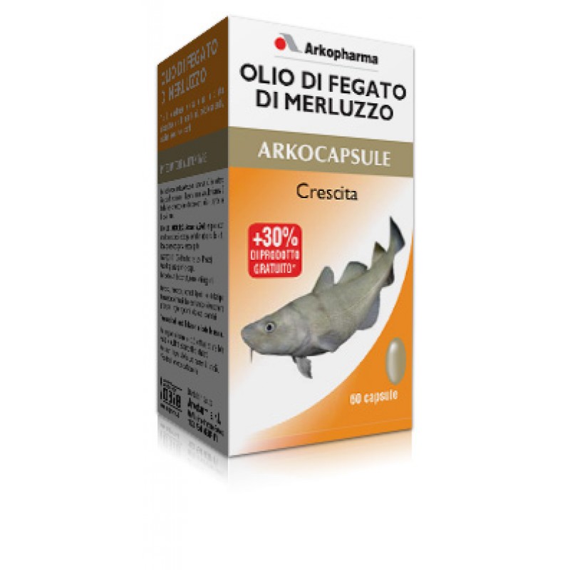 Arkocapsule Olio di Fegato di Merluzzo Integratore 60 capsule