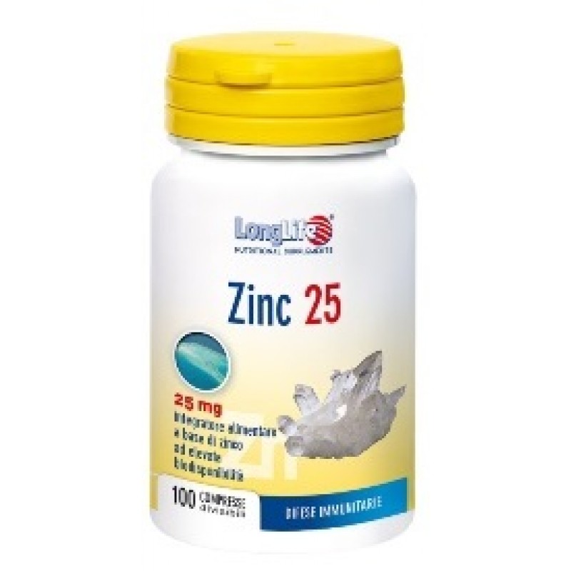 LongLife Zinc Integratore Zinco 100 Compresse