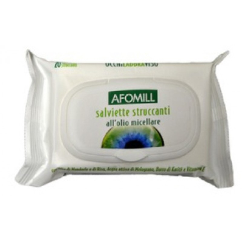 Afomill Salviettine Struccanti All'Olio Micellare 20 Pezzi