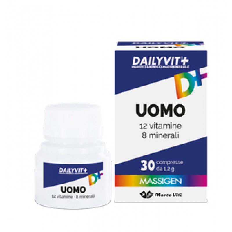 Massigen Dailyvit+ Uomo Integratore Vitamine e Minerali 30 Compresse