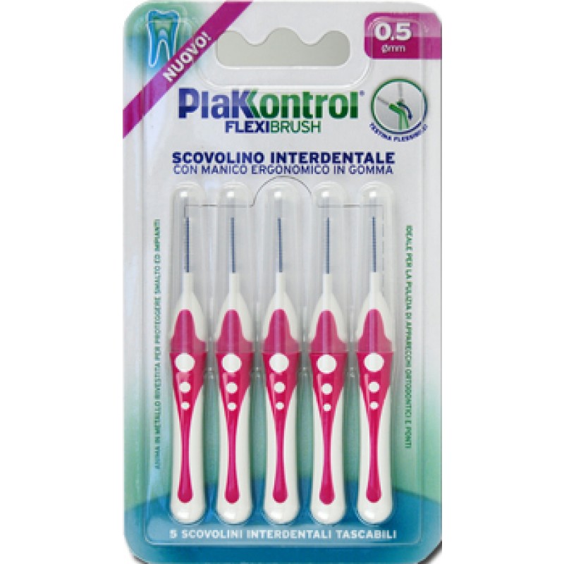 PlakKontrol Flexi Brush Scovolino Interdentale Flessibile 0,5 mm