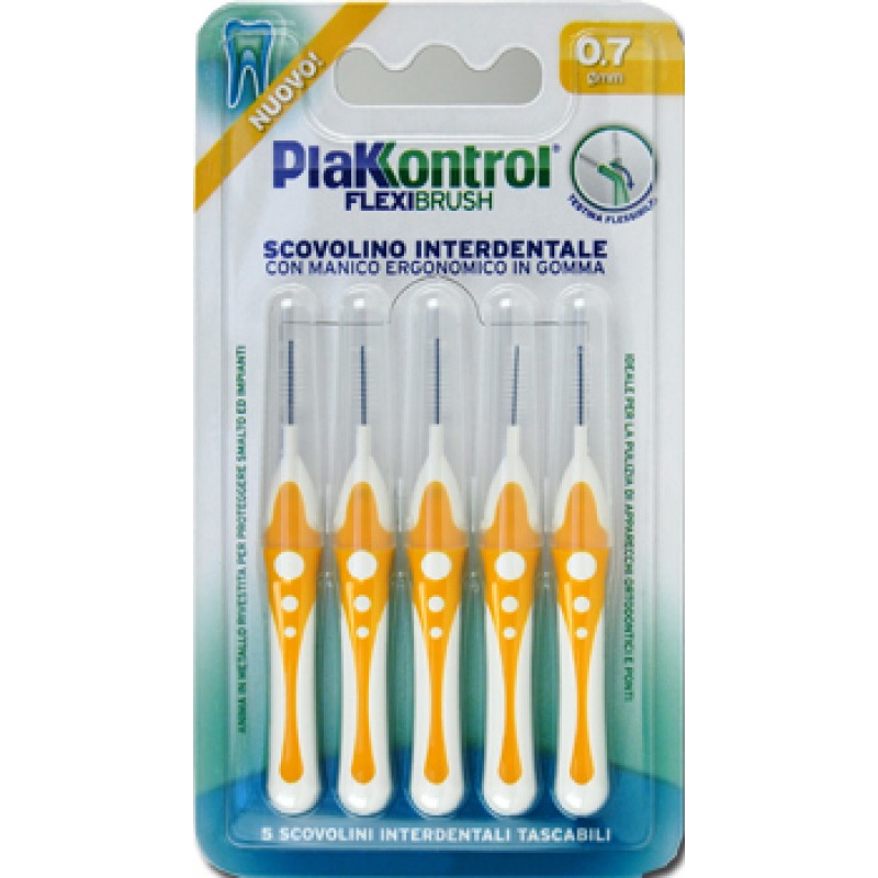 PlakKontrol Flexi Brush Scovolino Interdentale Flessibile 0,7 mm