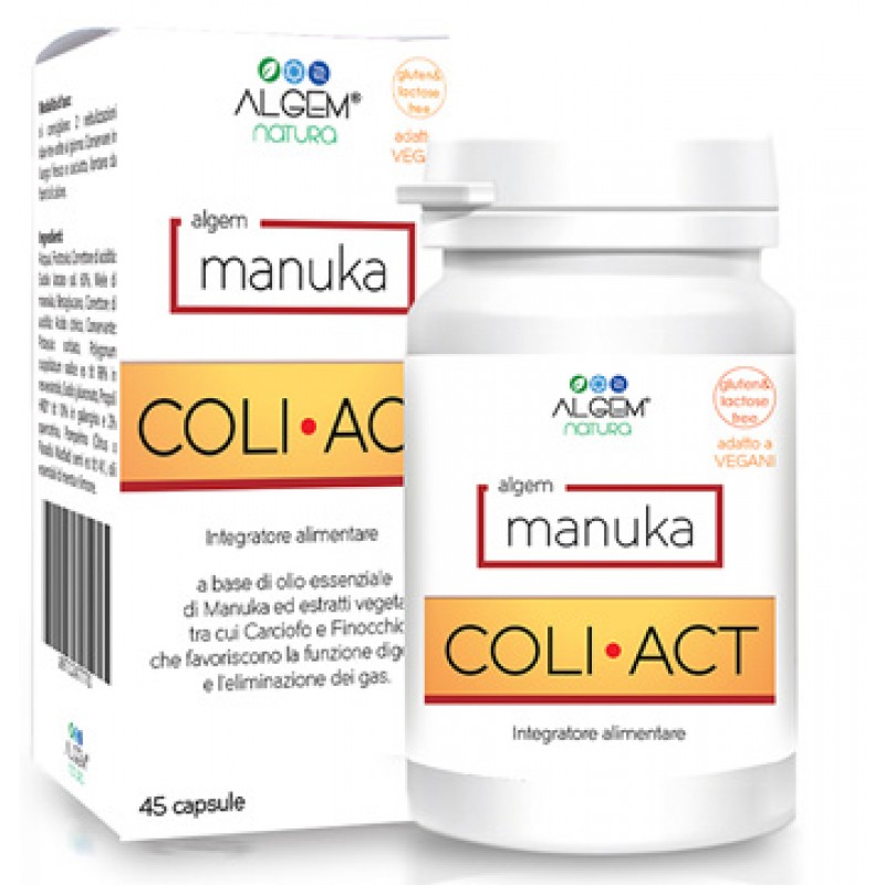 Algem Manuka Coli-Act Integratore Gastrointestinale 45 Capsule