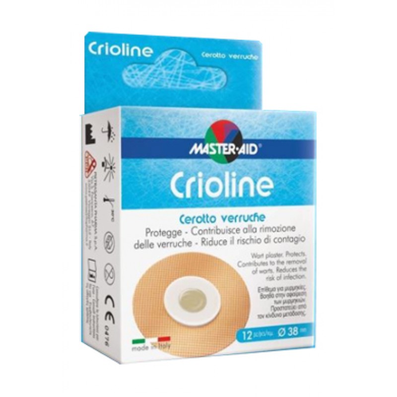 Crioline Cerotti Ipoallergenico Per Verruche 12 Pezzi