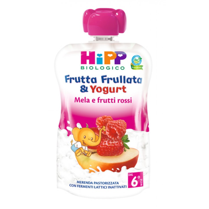 Hipp Frutta Frullata mela frutti rossi e yogurt